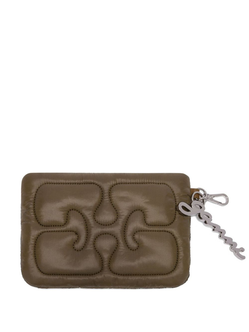 quilted logo-charm wallet 1