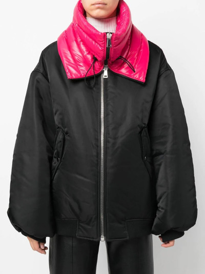 Moncler quilted funnel neck scarf outlook