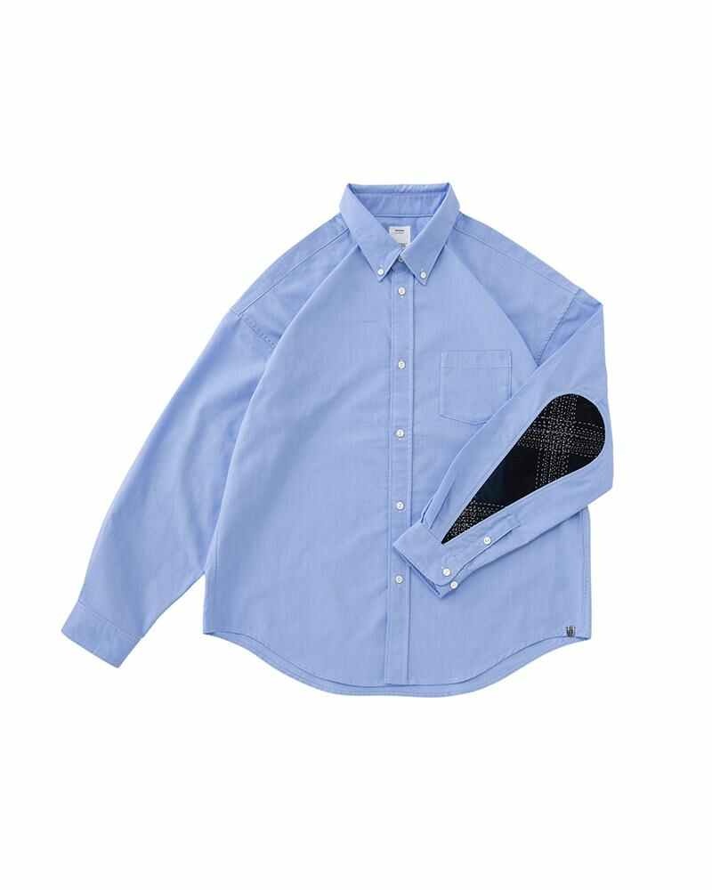 ALBACORE B.D. SHIRT L/S SASHIKO LT.BLUE - 1