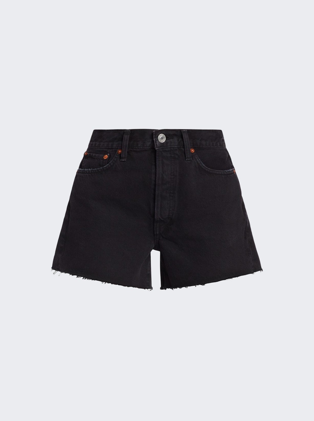 90S Low Slung Shorts Washed Black - 1