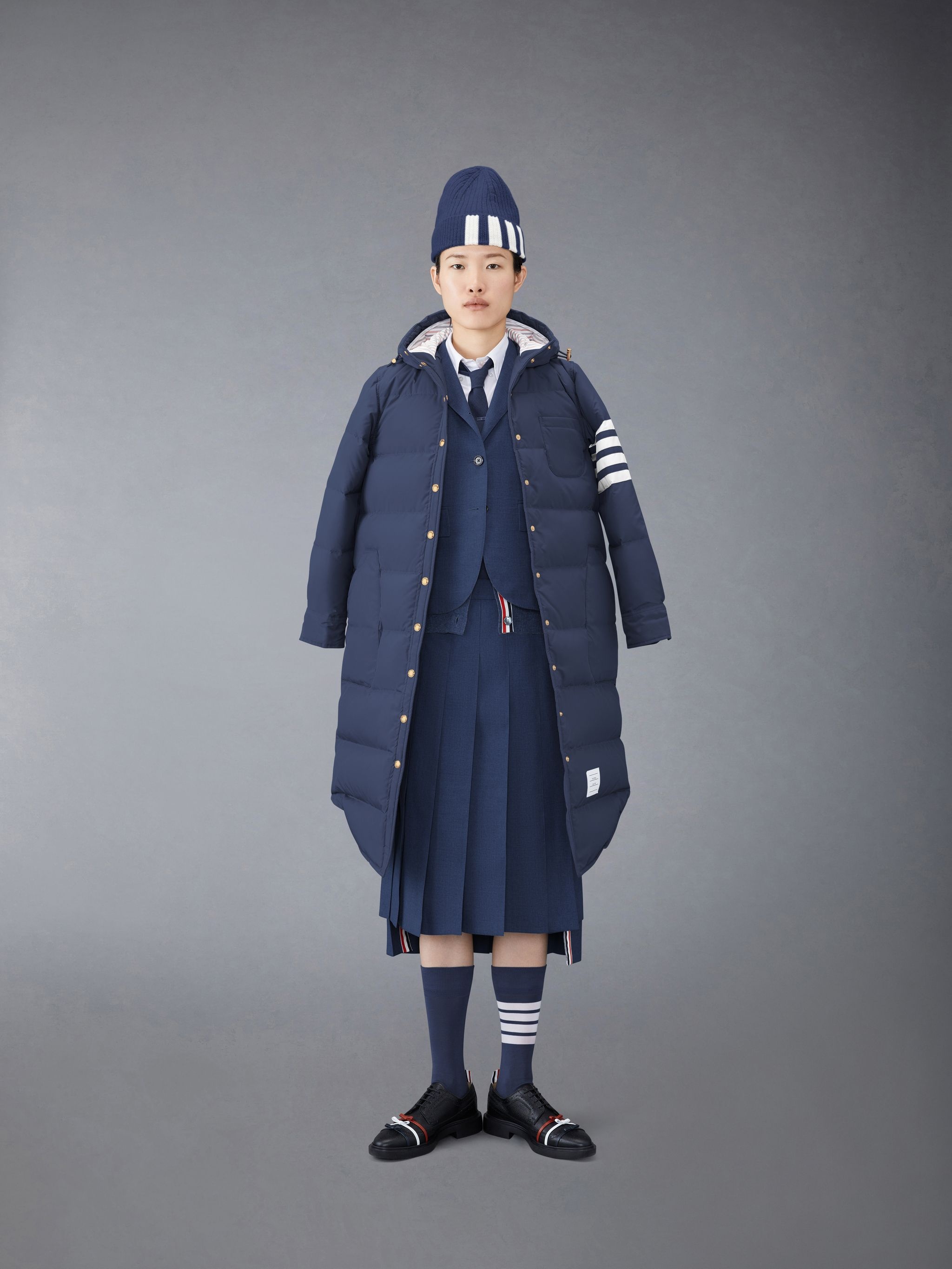 4-Bar hooded padded coat - 3