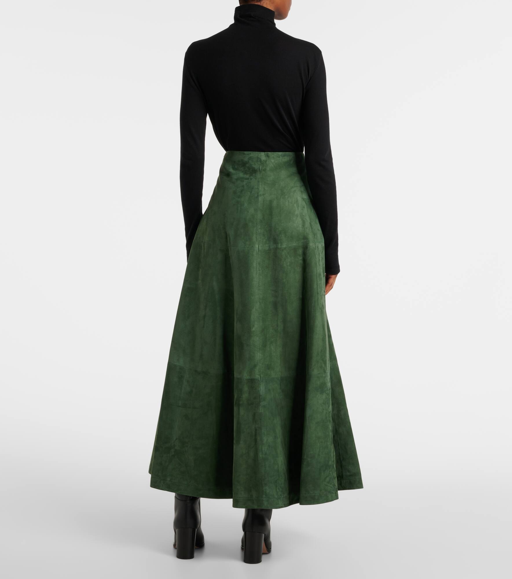 Varda suede midi skirt - 3