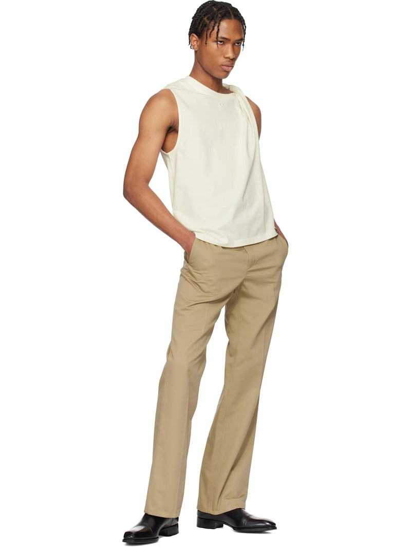 courrèges White Twist Tank Top outlook