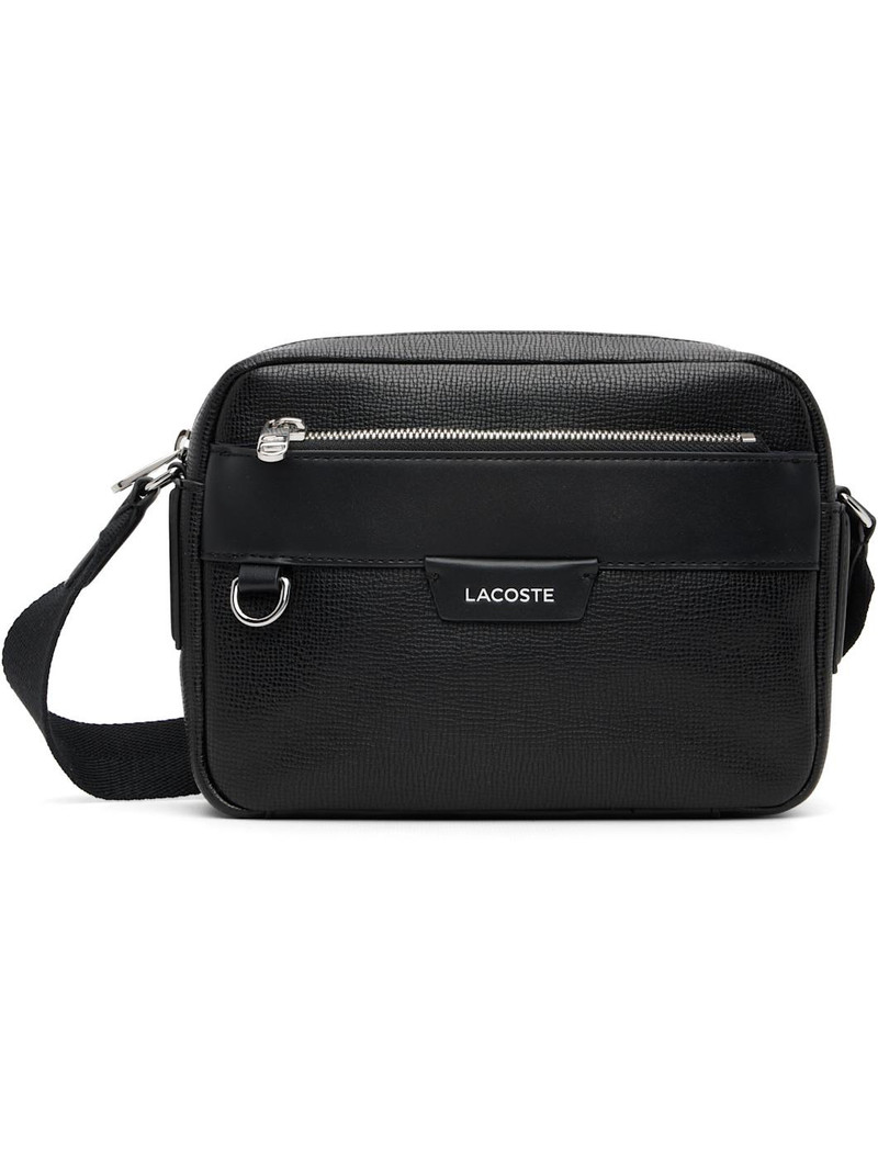 Black Ossian Leather Reporter Bag 1