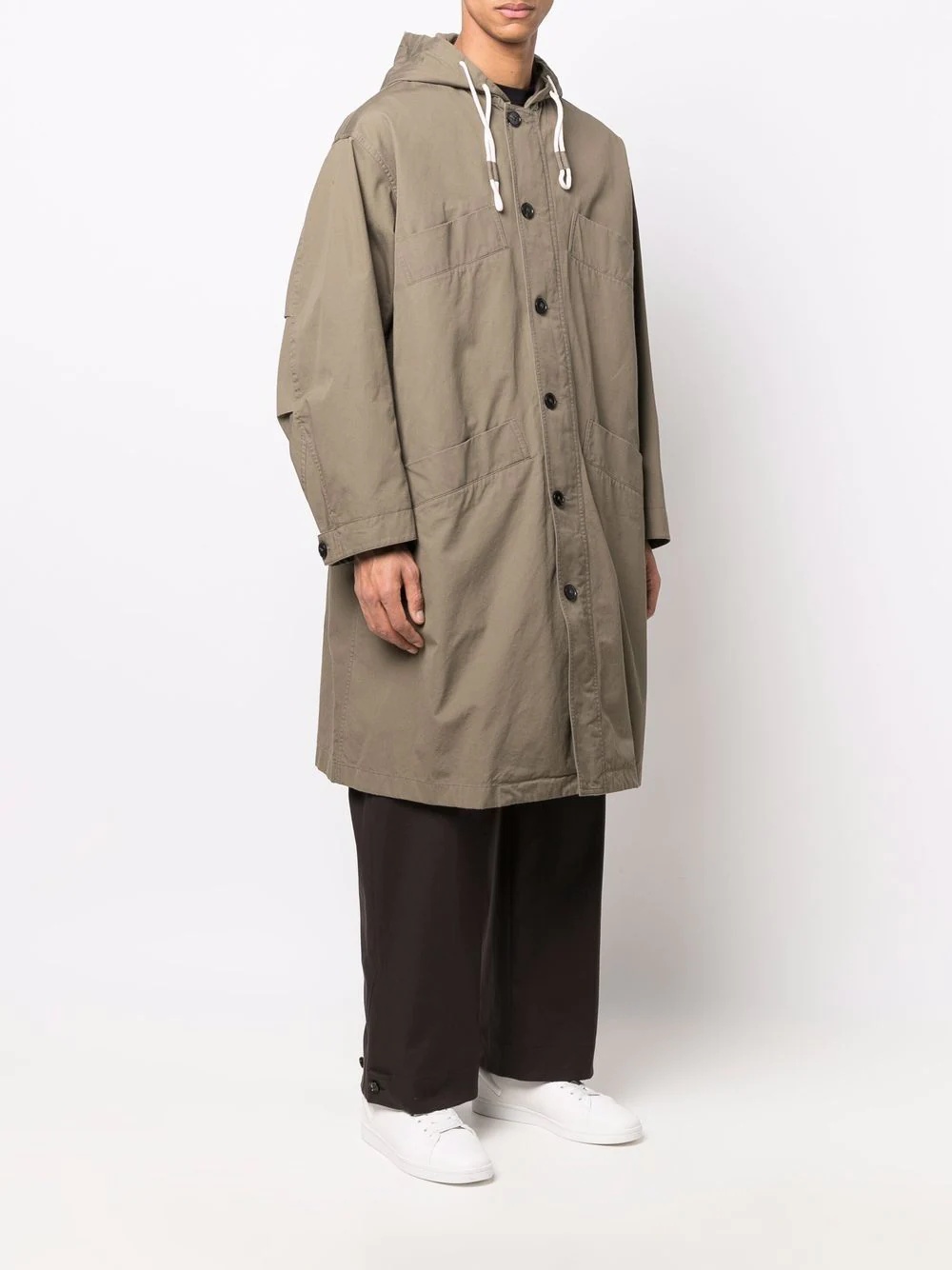 oversized hooded parka coat - 3