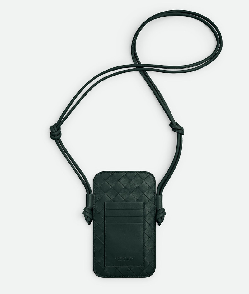 Bottega Veneta Intrecciato Phone Pouch On Strap outlook