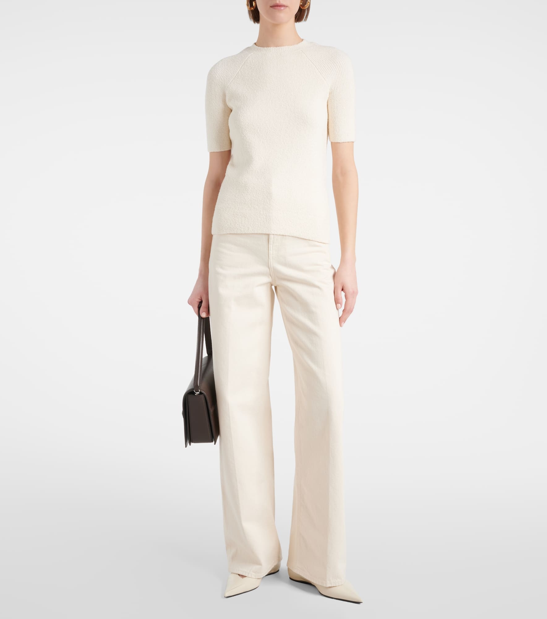 Cotton-blend terry T-shirt - 2