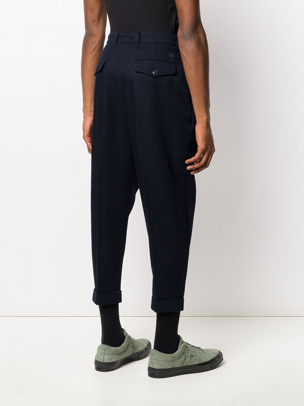 oversized carrot fit trousers - 4