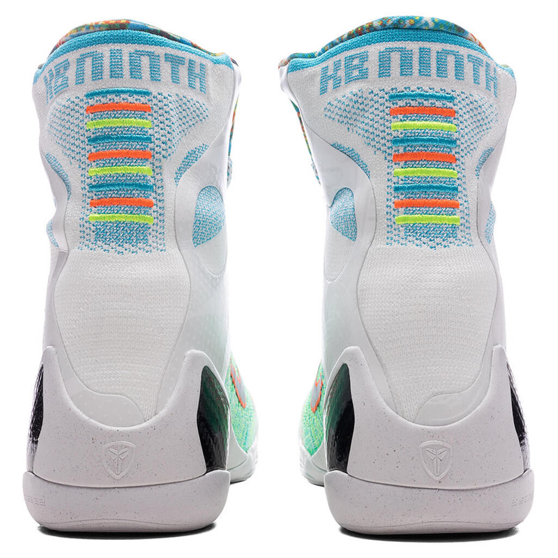 Nike KOBE IX ELITE HIGH PROTRO 'WHAT THE KOBE?' - WHITE/REFLECTIVE SILVER/CHLORINE BLUE outlook