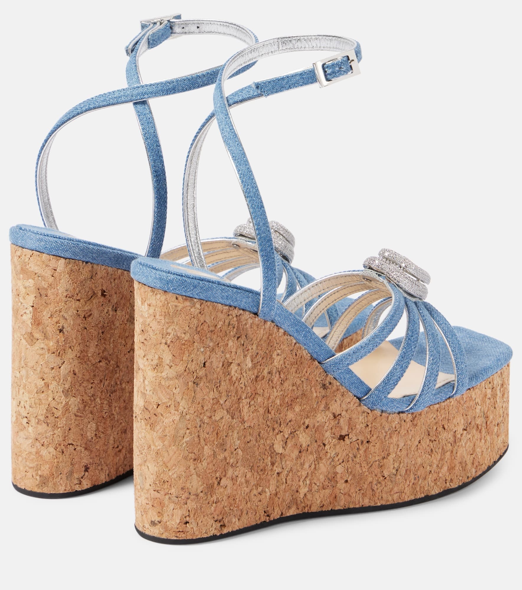 Double Heart denim wedges - 2