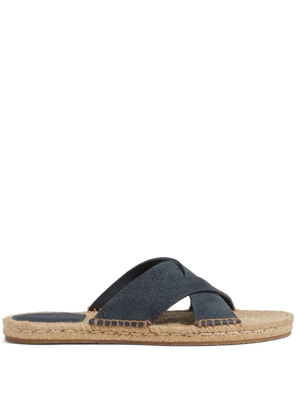 crossover-strap suede espadrilles - 1