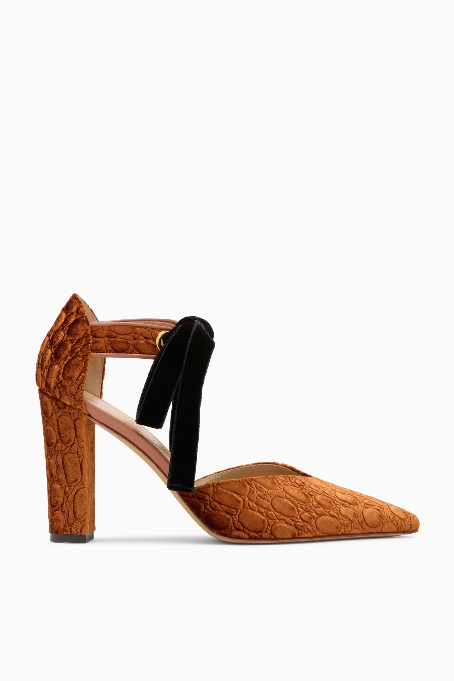 Corinna Eyelet Detail High Heel - 1