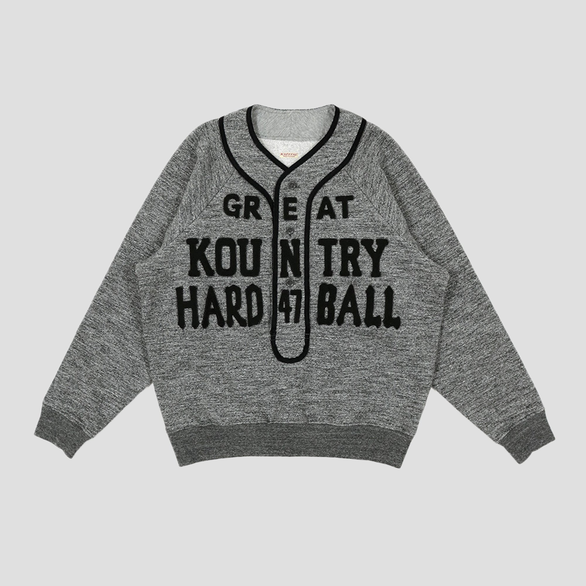 JERSEY BASEBALL HENLEY SWEAT SHIRTS - 1