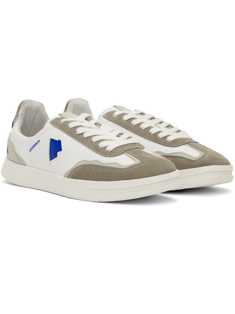 White & Gray Raff Sneakers 4