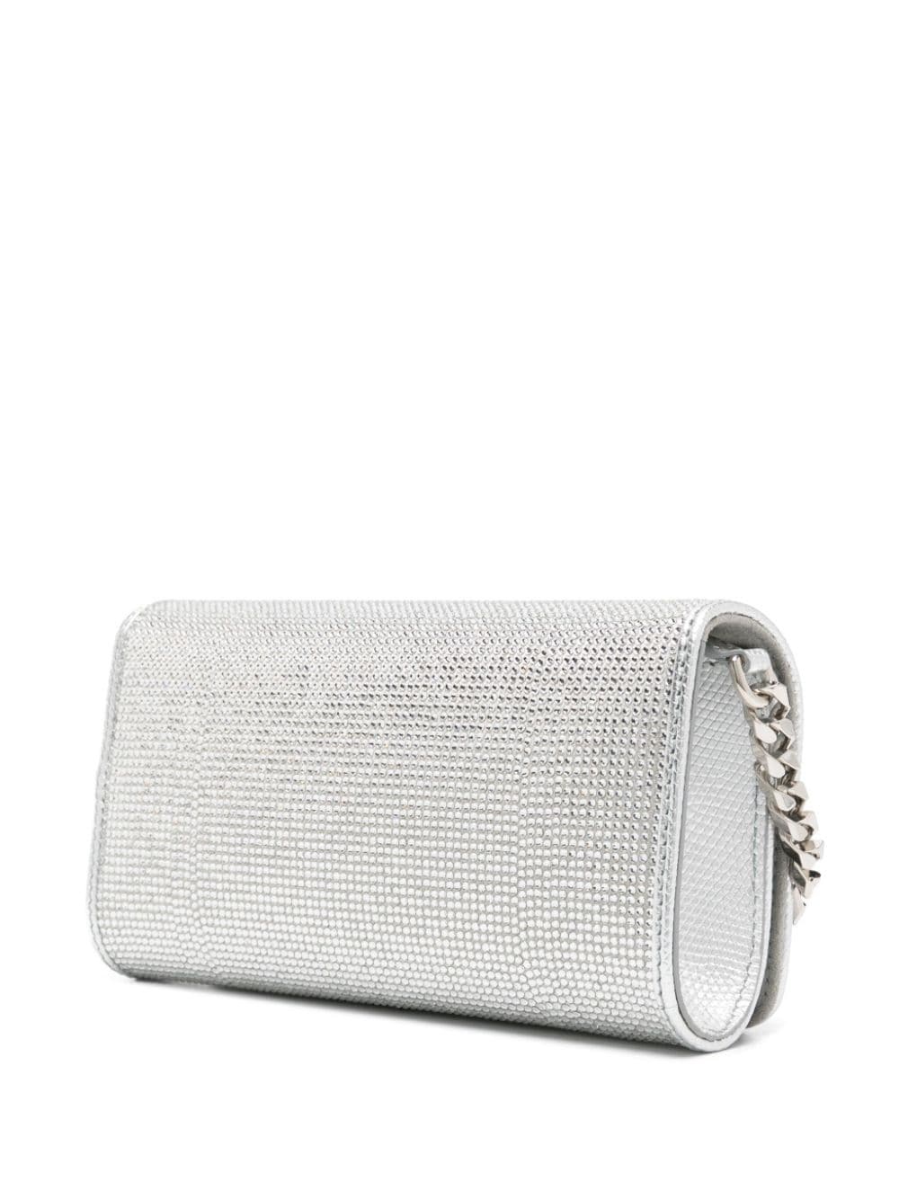 crystal-embellished clutch bag - 3