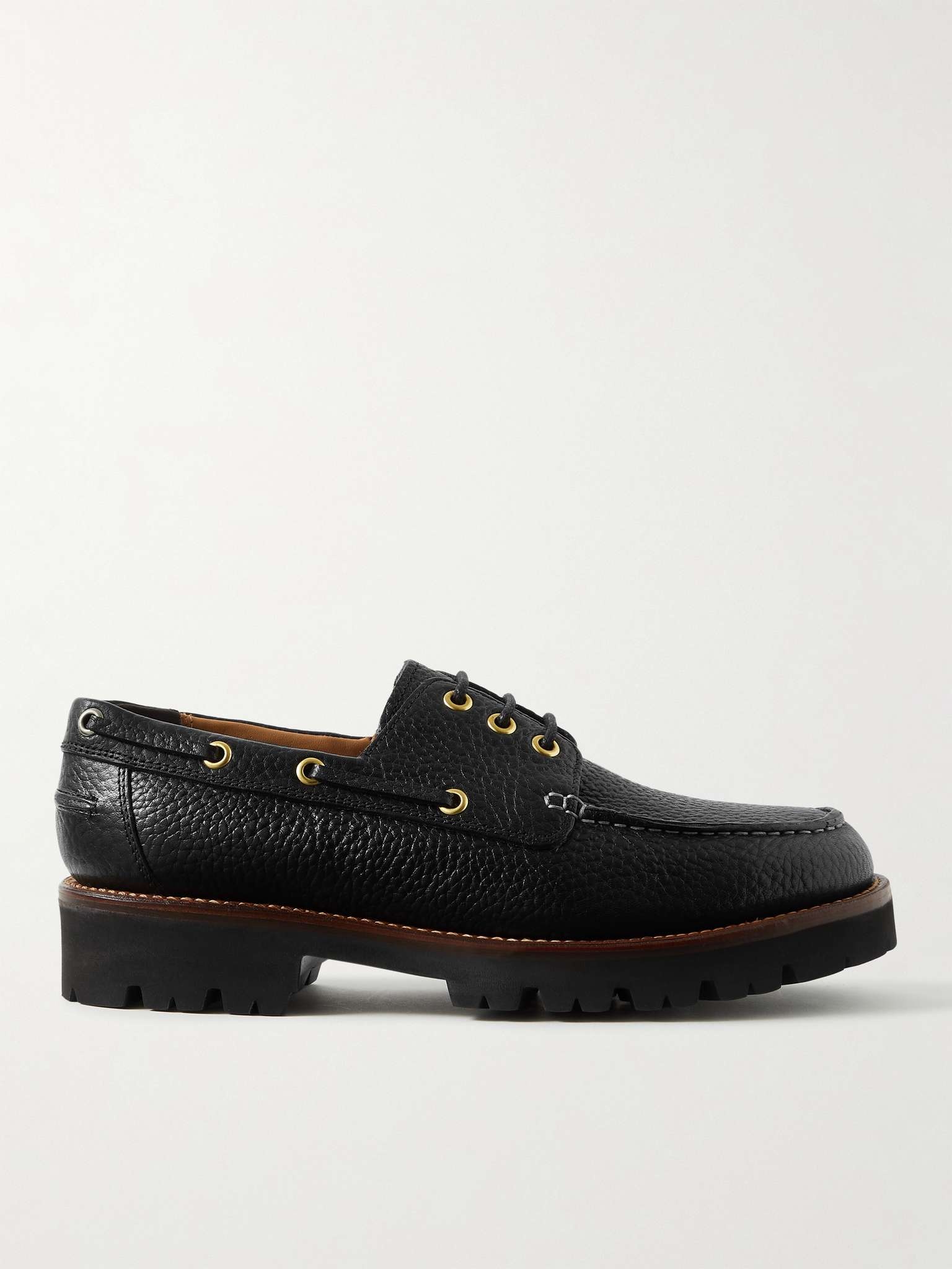 Dempsey Full-Grain Leather Boat Shoes - 1