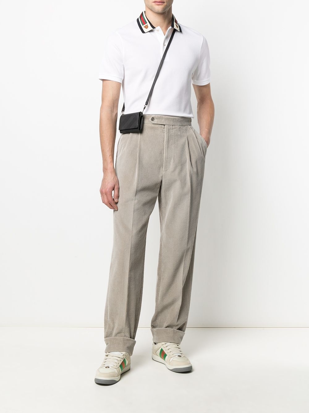 corduroy straight-leg trousers - 2