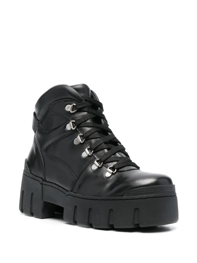 lace-up leather boots - 2