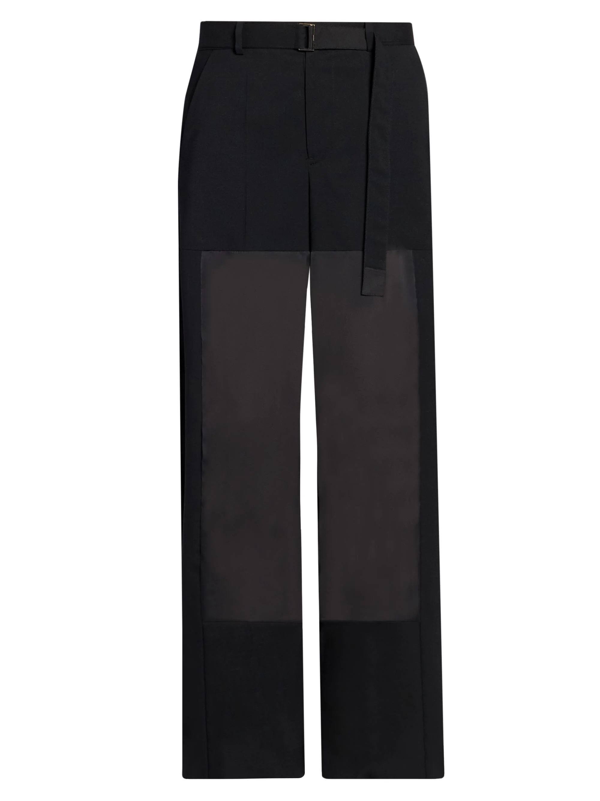 Women's Wool Suiting Pants - Black - 1