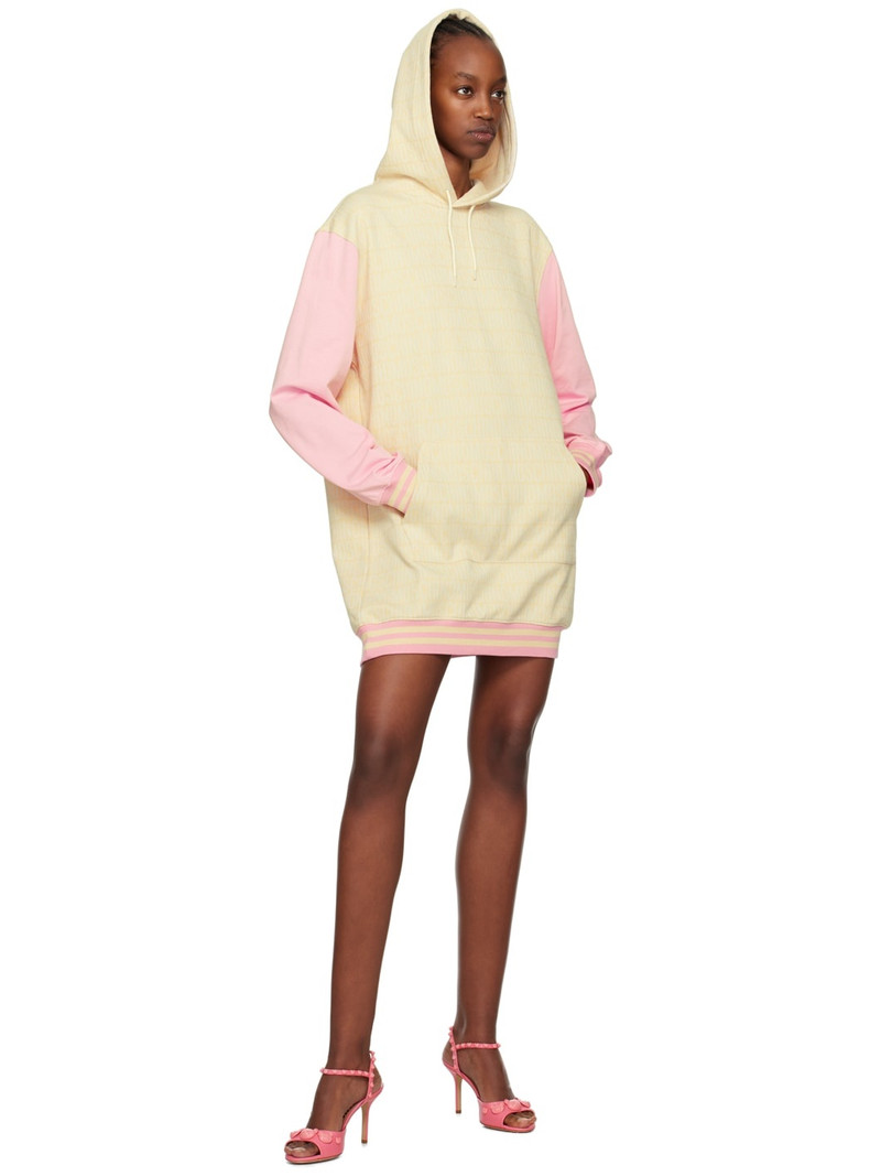 Moschino Beige Jacquard Minidress outlook