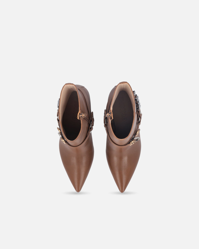 BOOTIES WITH METAL INSERTS AND LOVE BIRDS LOGO 9