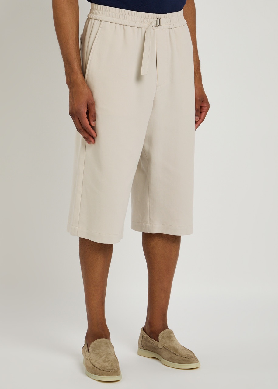 Ami Paris Elasticated Cotton Shorts - 2