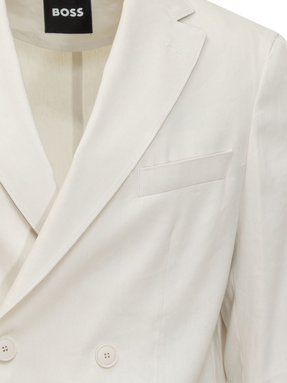 double-breasted patch-pocket blazer - 3