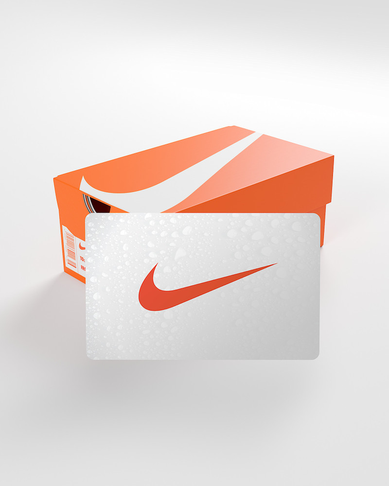 Nike Gift Card Mailed in a Mini Nike Shoebox 3