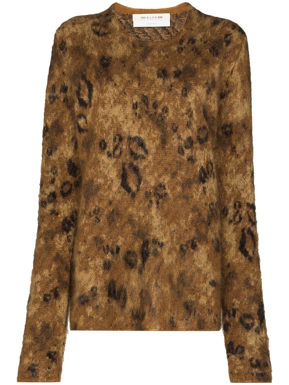 leopard jacquard jumper - 1