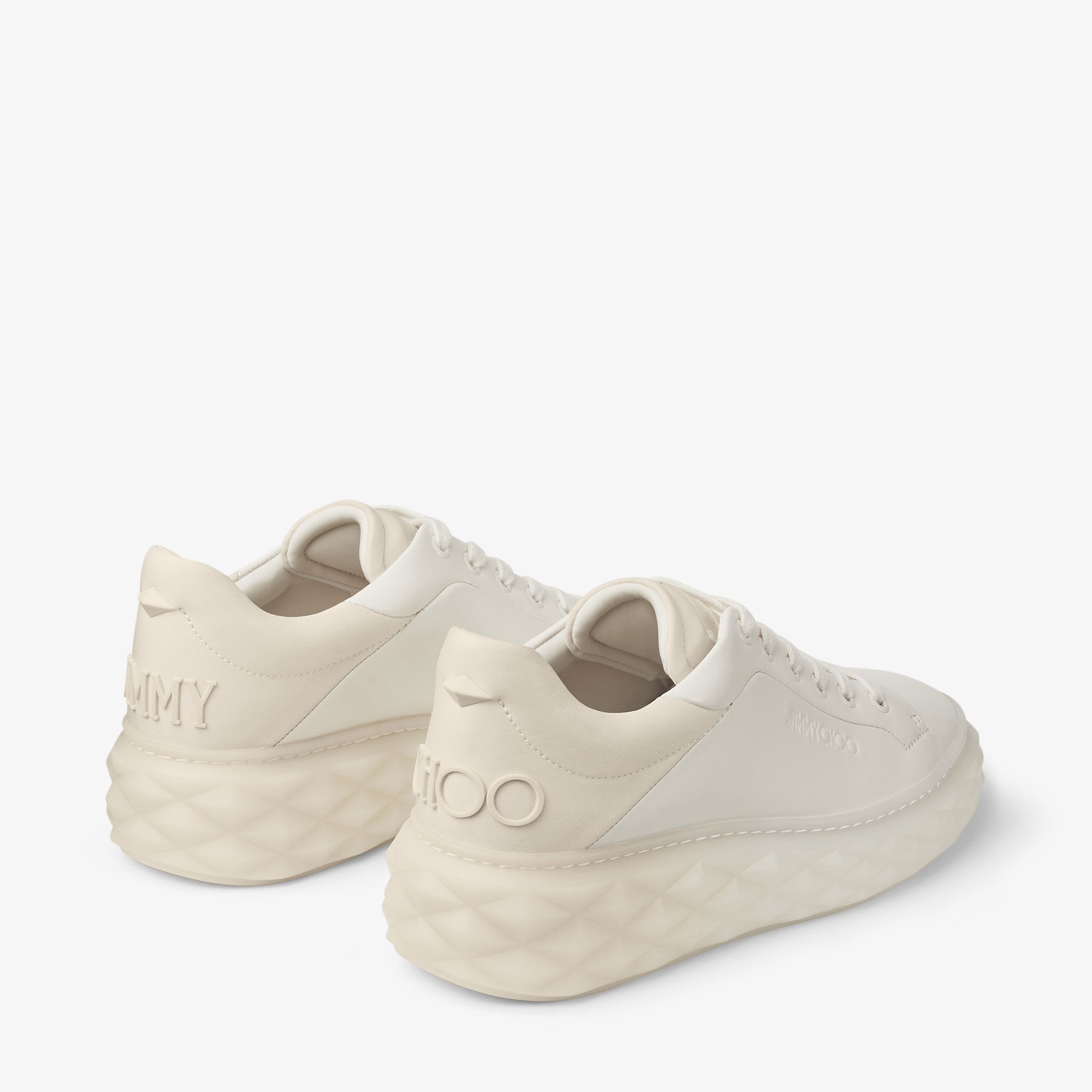 Diamond Maxi/F II
Latte Leather Trainers - 6