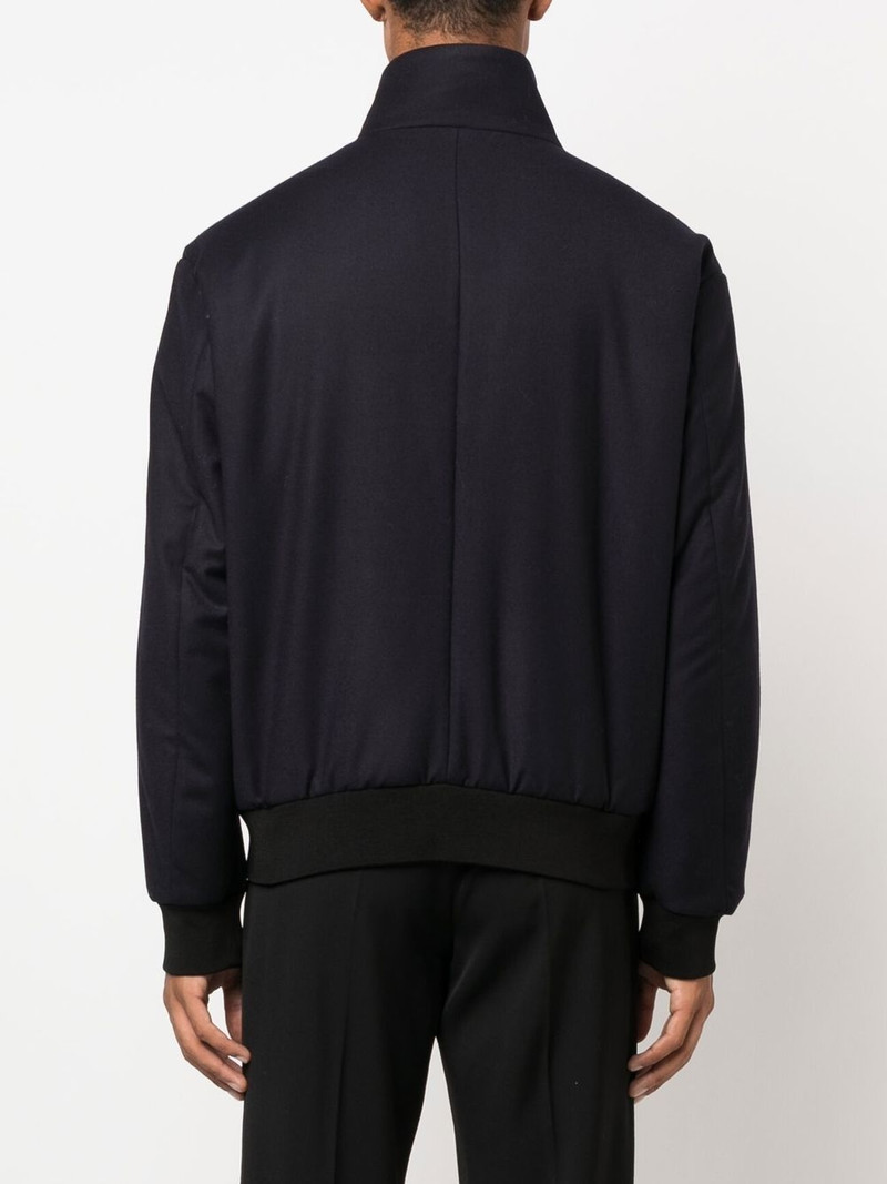 embroidered-logo zip-up jacket 4