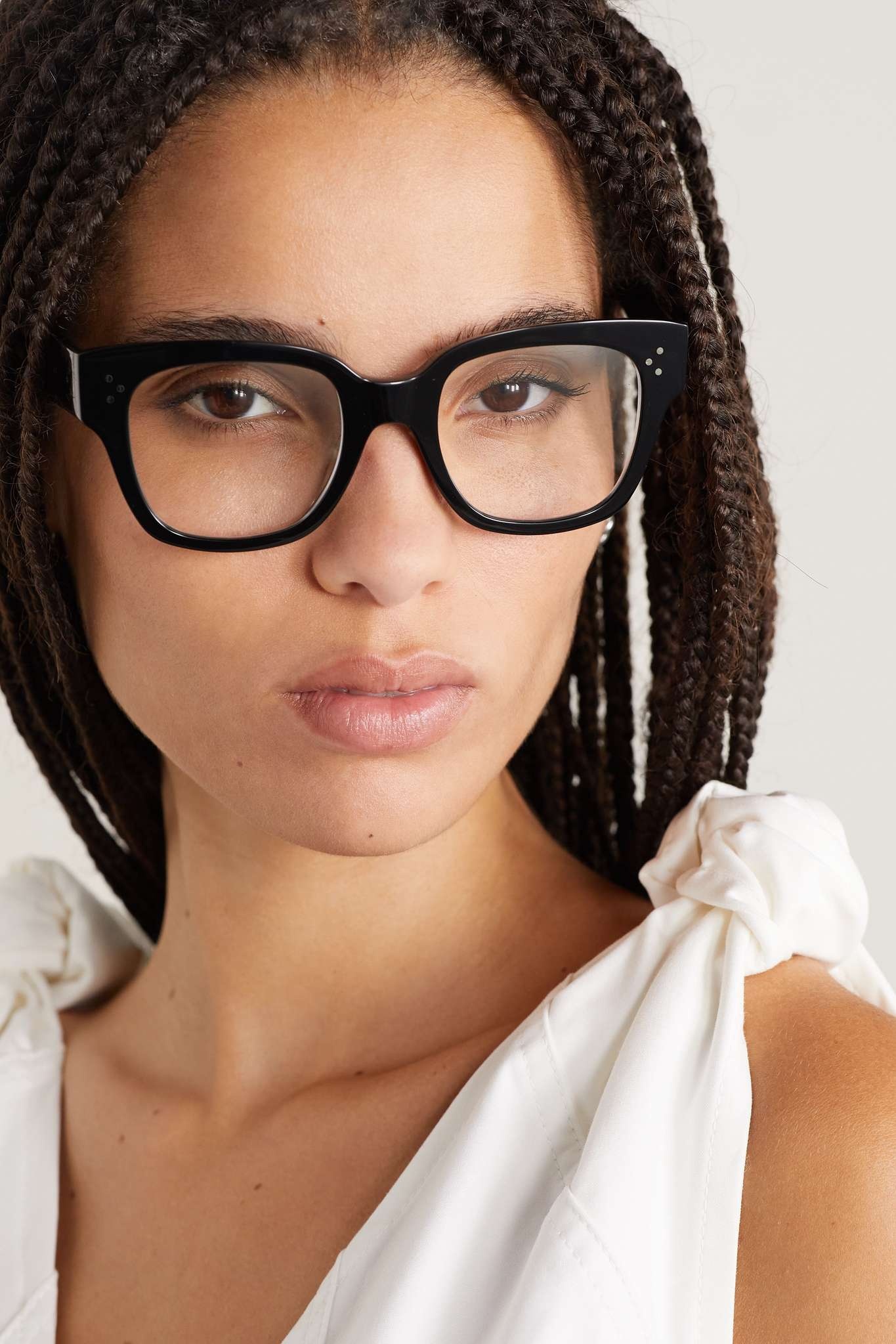 Oversized cat-eye acetate optical glasses - 2