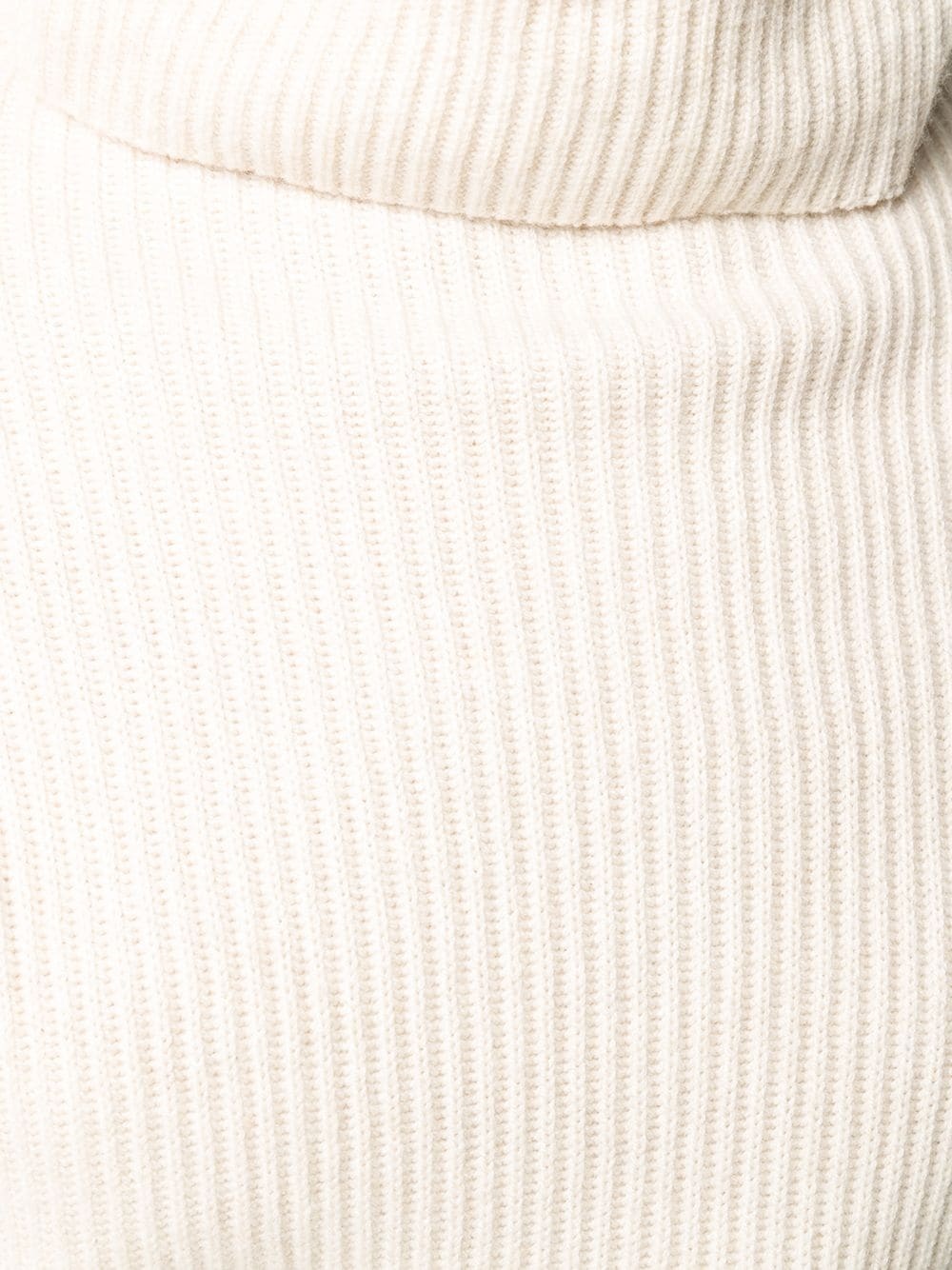 roll neck ribbed jumper - 5