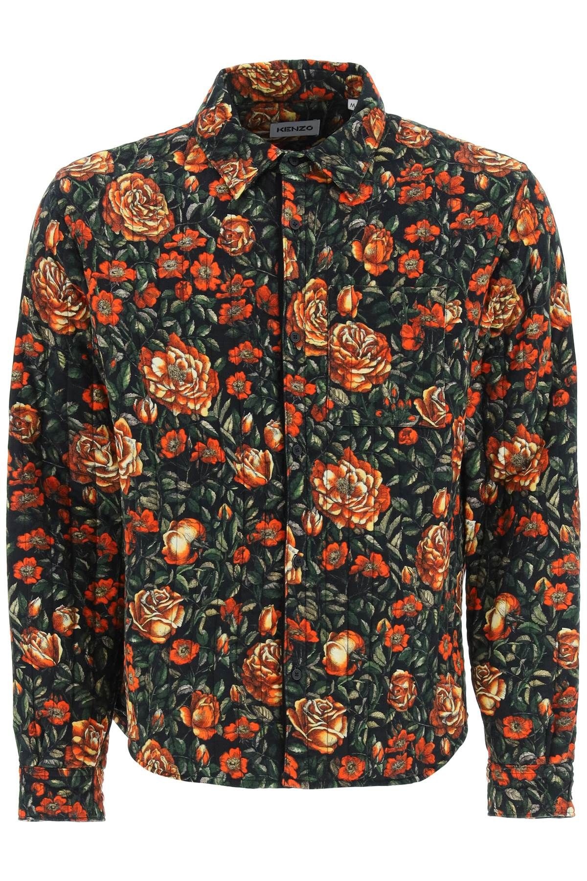 FLORAL VELVET SHIRT - 1