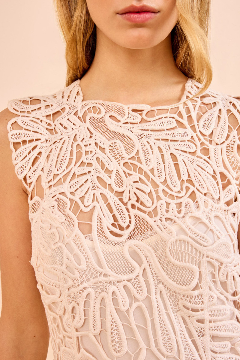 ULLA JOHNSON Eloisa Corded Lace Dress outlook