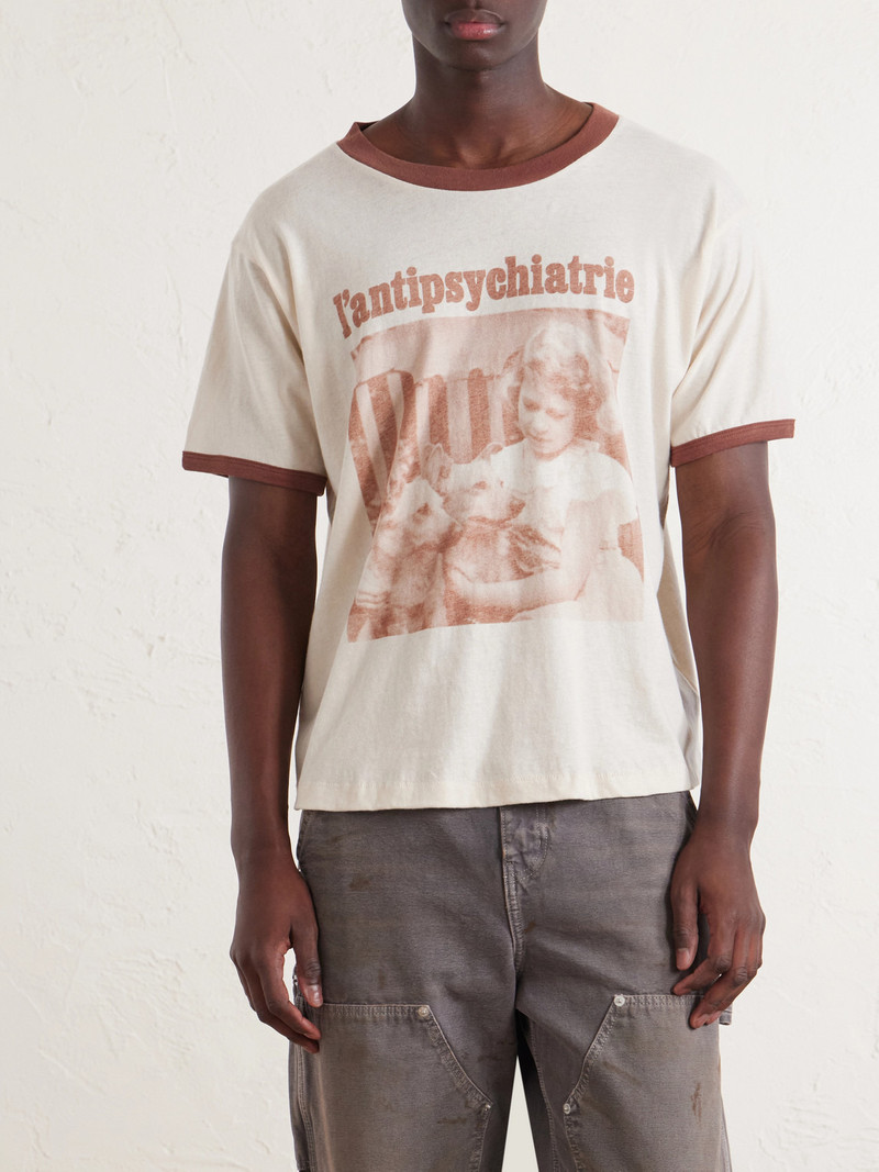 L'Antipsychiatrie Printed Cotton-Jersey T-Shirt 3