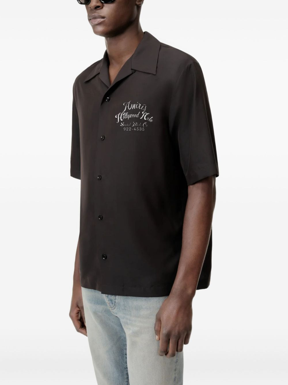 embroidered short-sleeve shirt - 4
