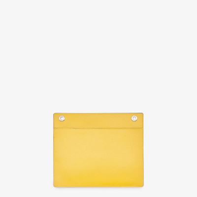 FENDI Yellow lizard pocket outlook