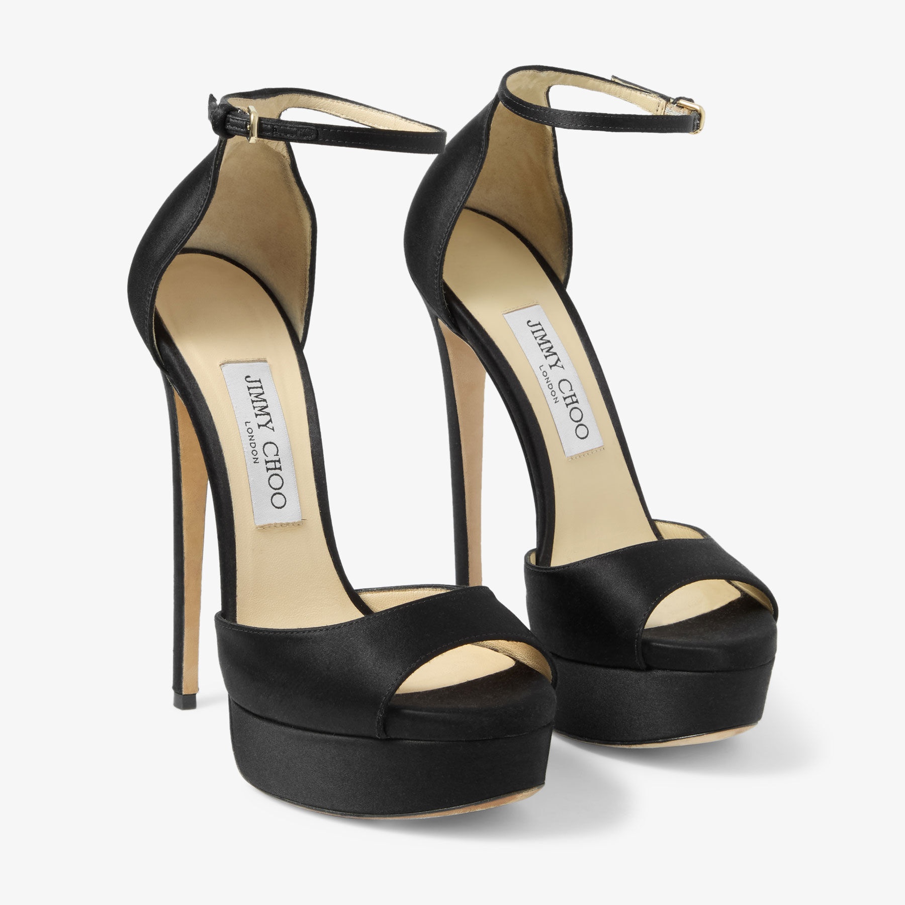 Max 150
Black Satin Sandal - 2