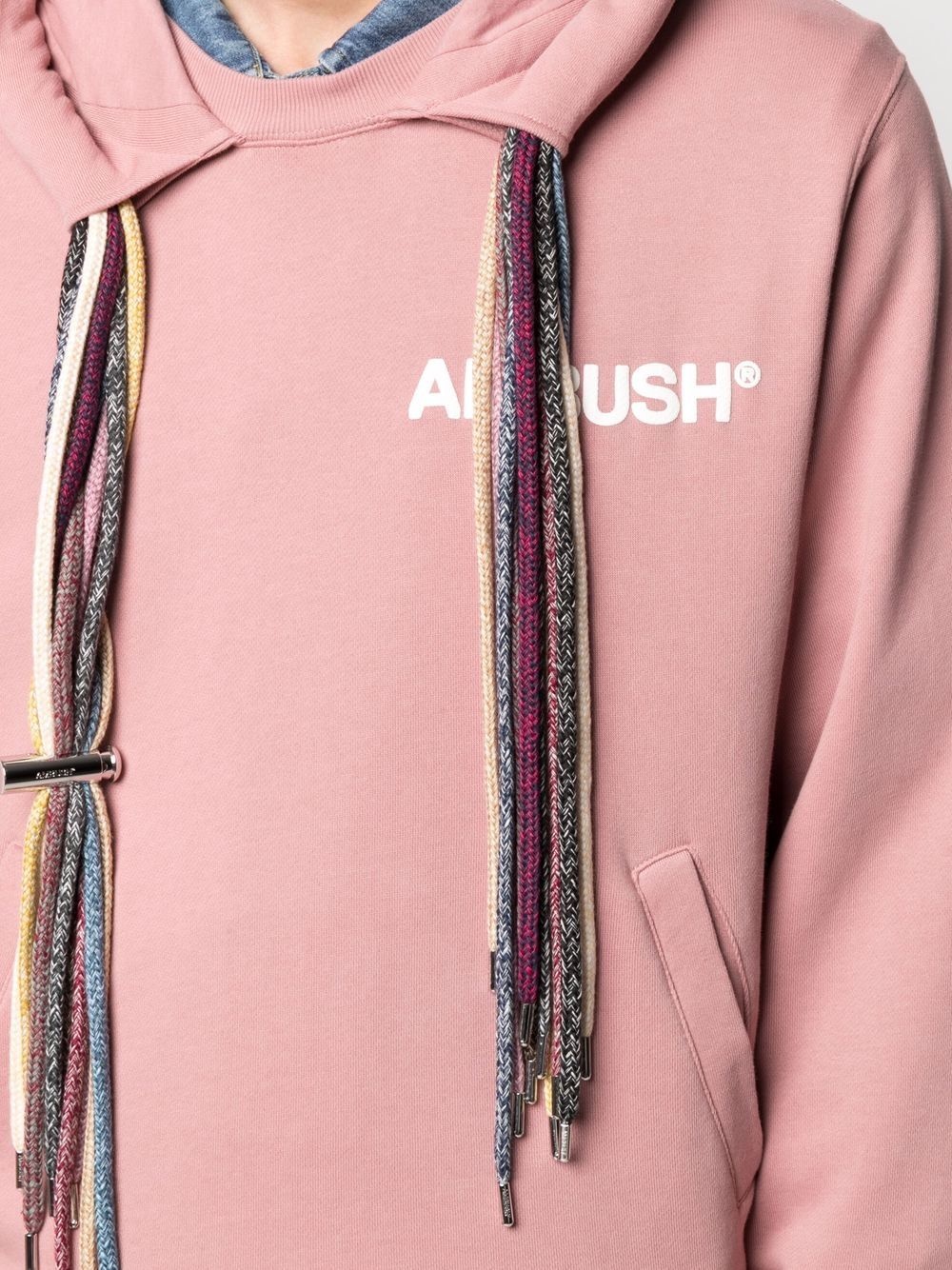 logo-print drawstring hoodie - 5