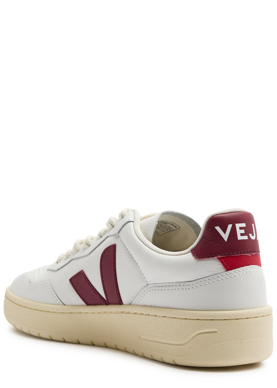 Veja V-90 Panelled Leather Sneakers - 2