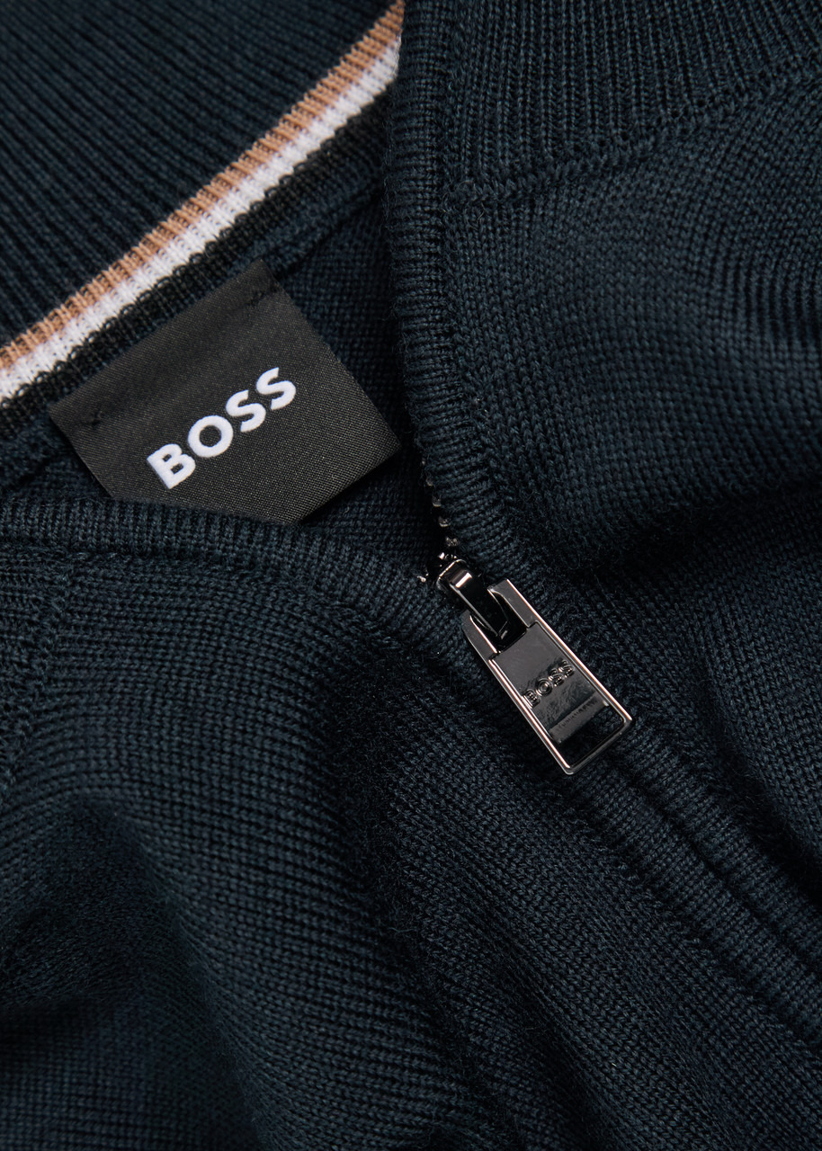 Boss Ebenji Half-zip Fine-knit Jumper - 5