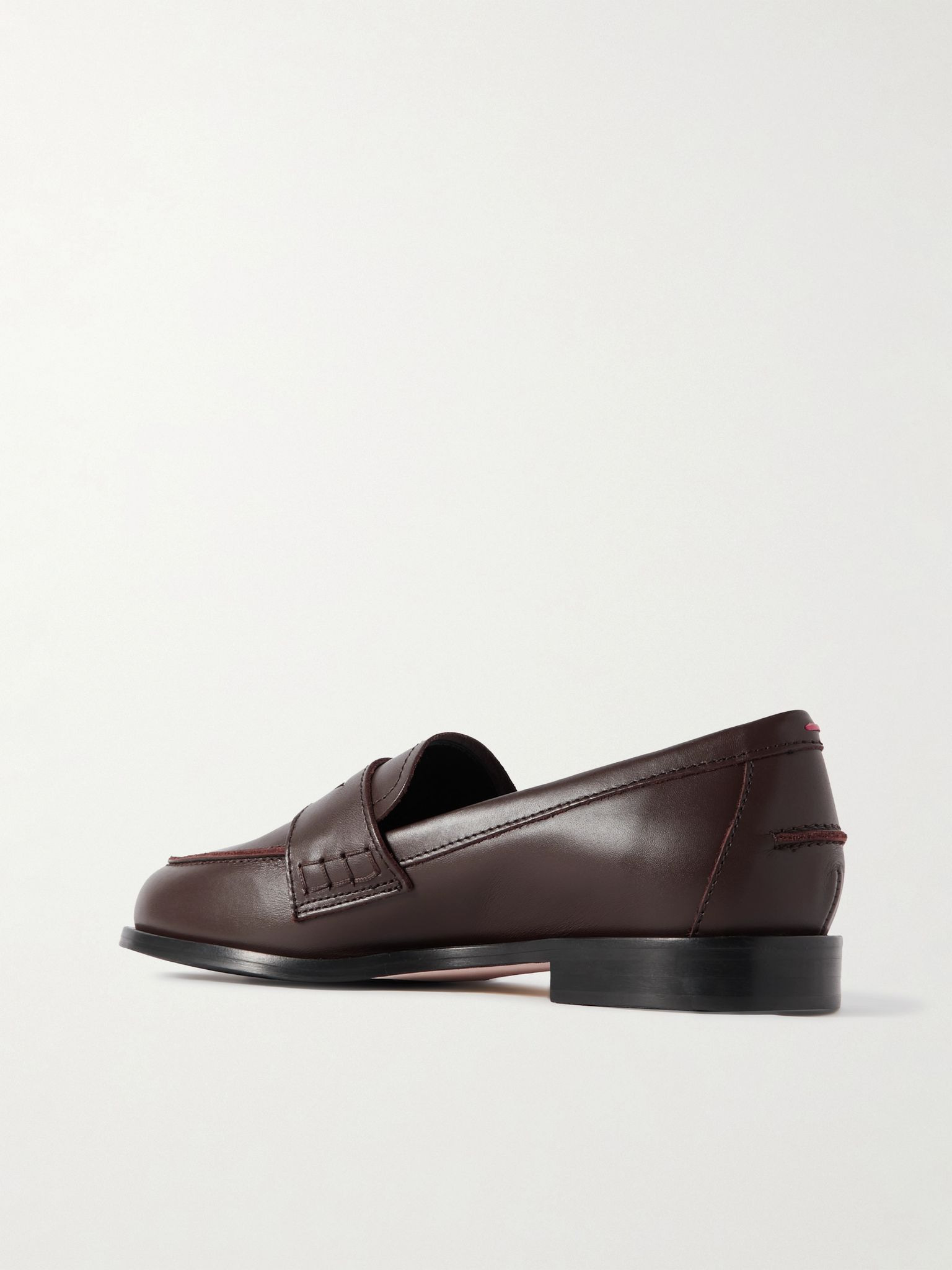 Oscar leather loafers Chocolate - 3