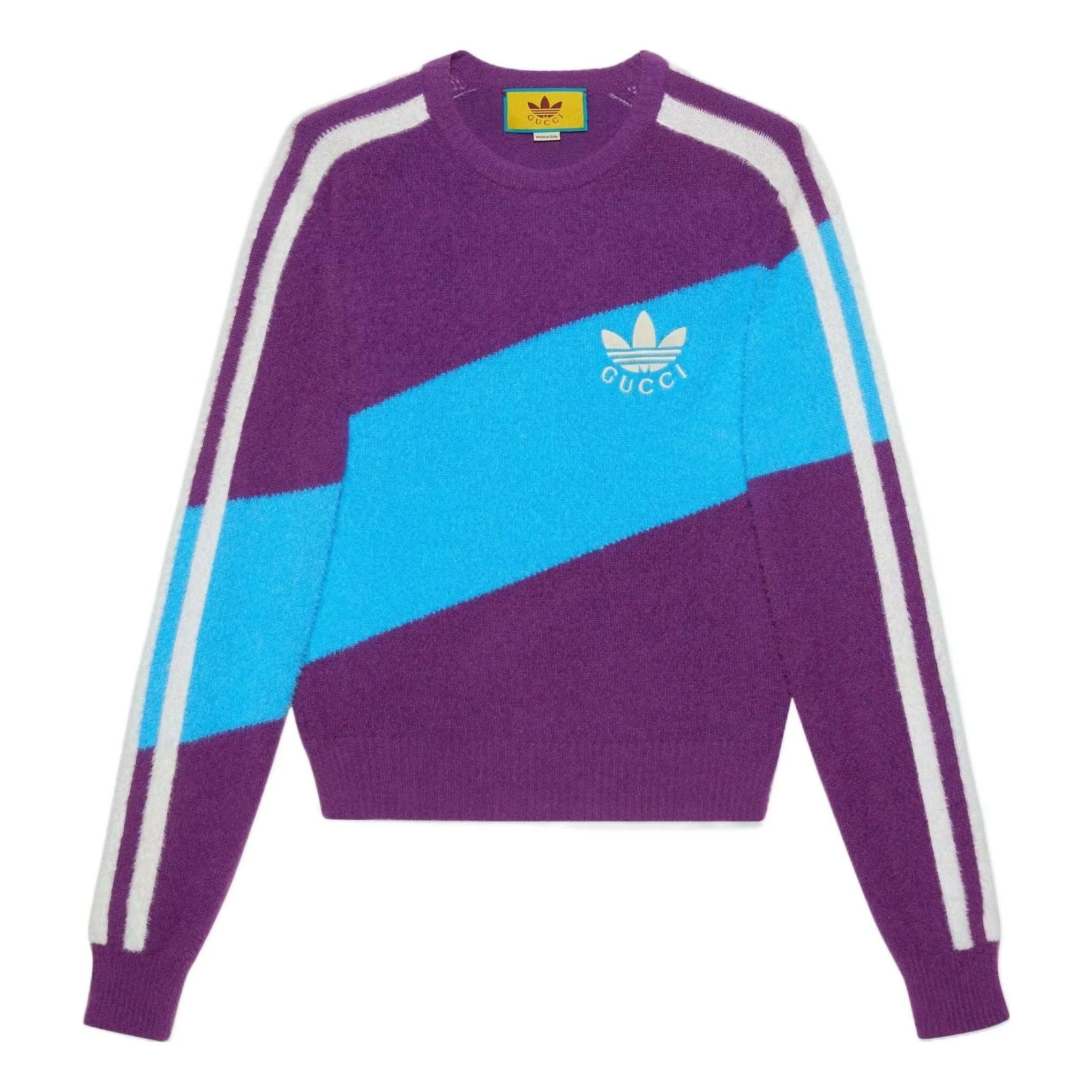Gucci x adidas Wool Sweater 'Purple Light Blue' 723092-XKCTZ-5998 - 1