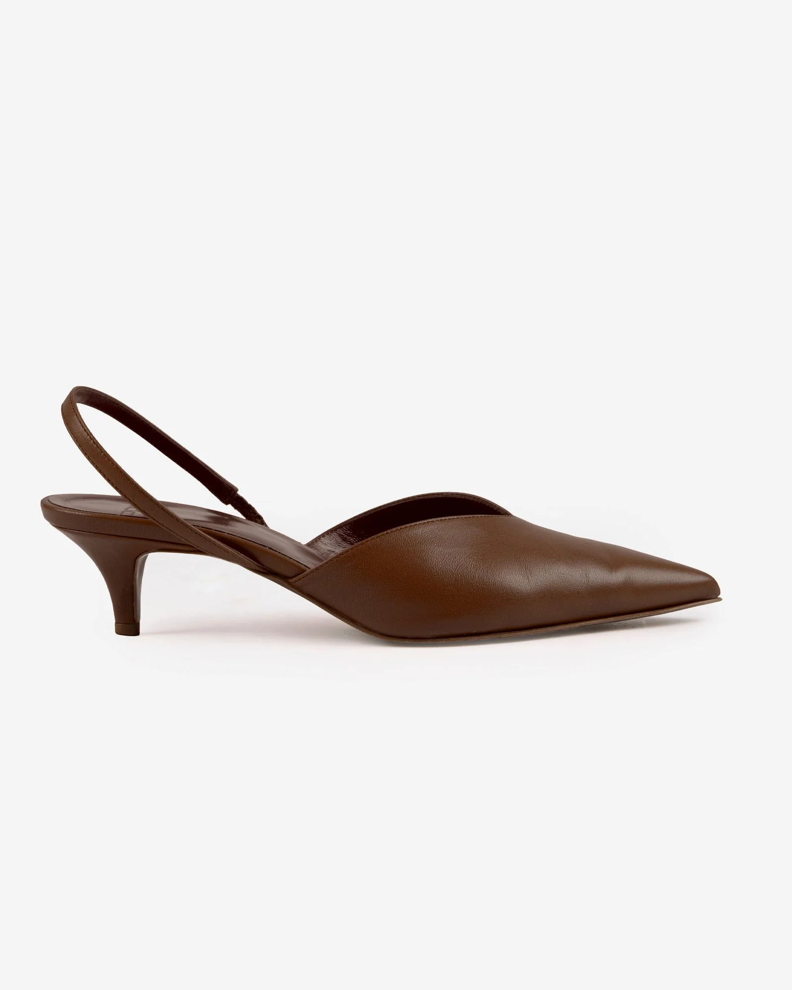 Leather slingback pumps - 1