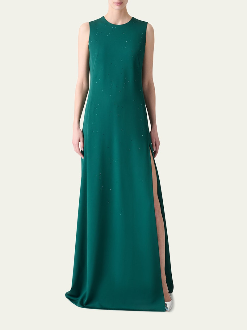 AKRIS Swarovski Stars Silk Crepe Gown outlook