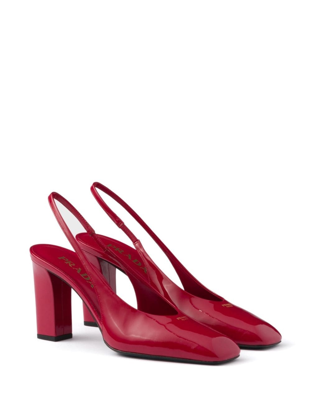 85mm leather slingback pumps - 2