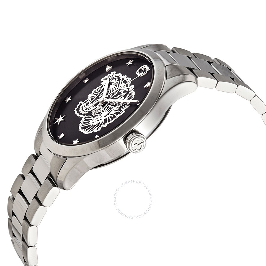 Gucci G-Timeless Quartz Black Dial Ladies Watch YA1264125 - 2