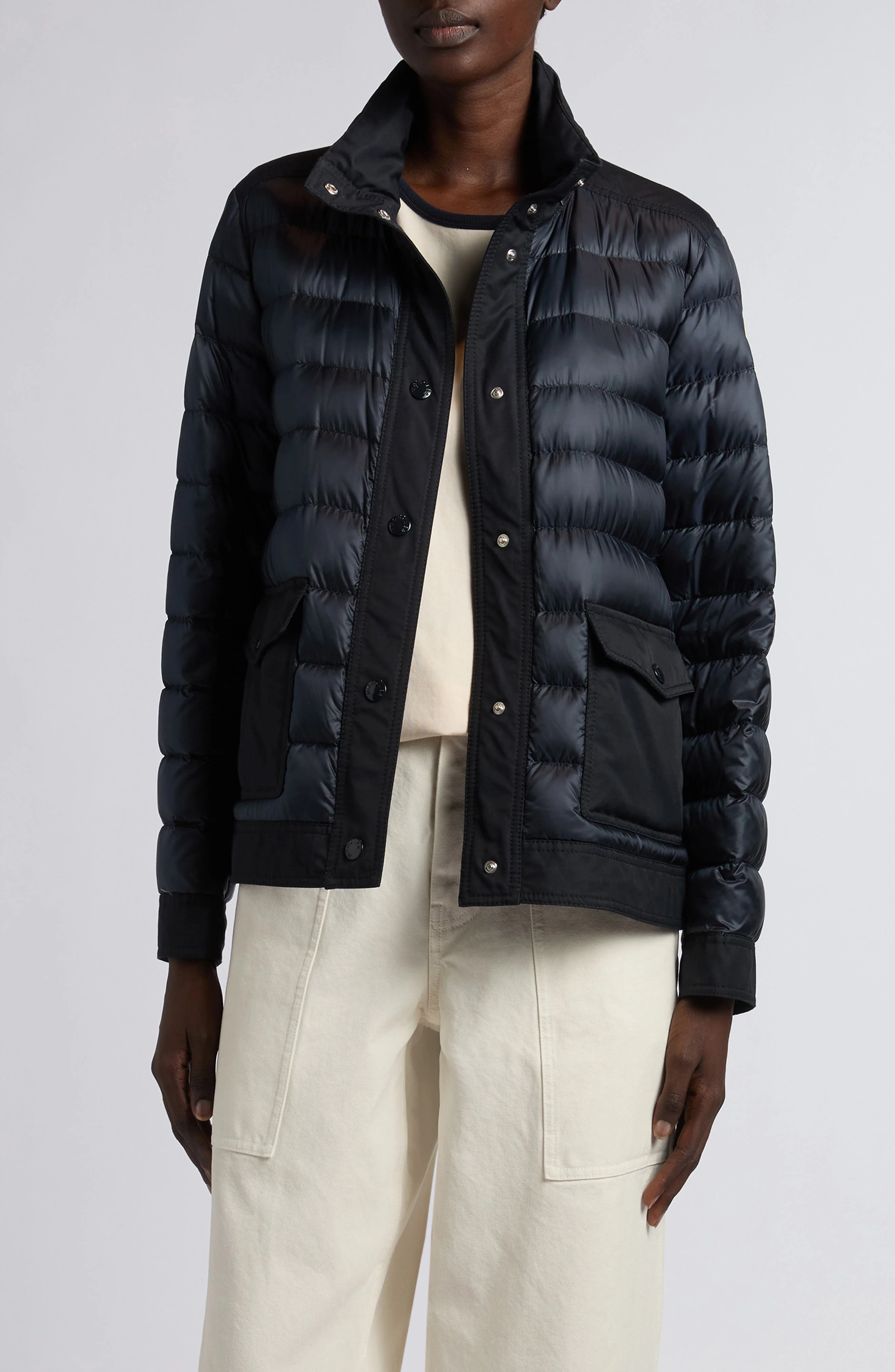 Moncler Origan Down Puffer Jacket in Dark Navy Blue at Nordstrom - 1