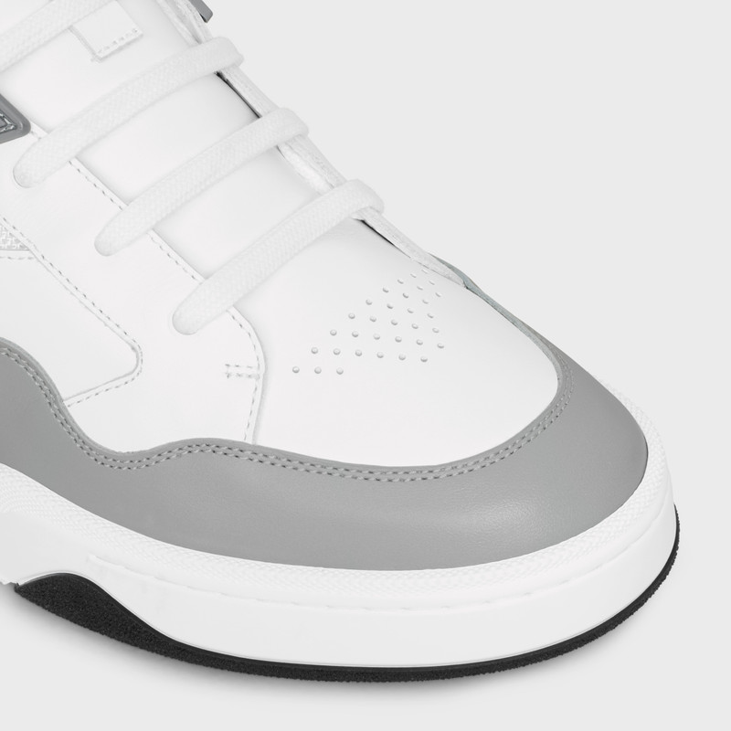 CELINE TRAINER CT-06 HIGH TOP SNEAKER in CALFSKIN AND MESH 4